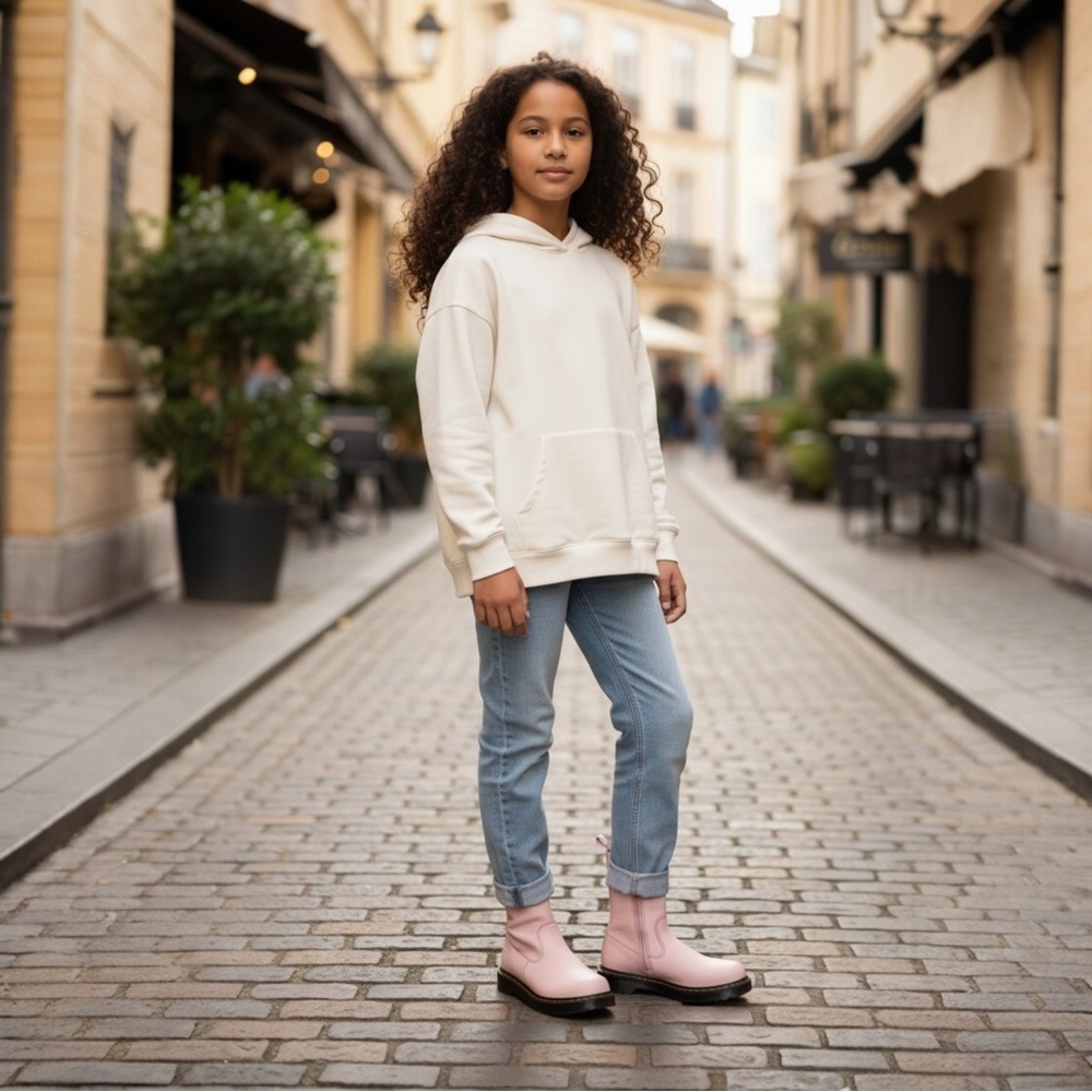 Dr. Martens Bex Heart P. O. Cowboy Cowgirl Pink Leather Boots NWOB